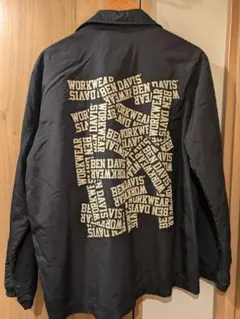BEN DAVIS コーチジャケット　裏起毛　黒