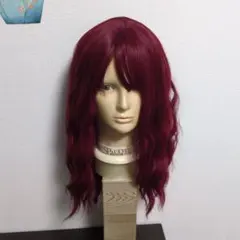 8.ワインレッド　コスプレウィッグ