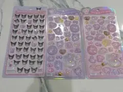 うるちゅるポップシール　ボンボンドロップシール シール　クロミ　マイメロ