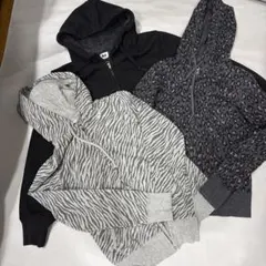 UNIQLO ボアパーカーとパーカーの3枚セット