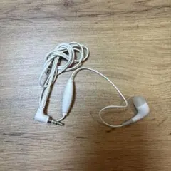 ホワイト 有線イヤホン 片耳用