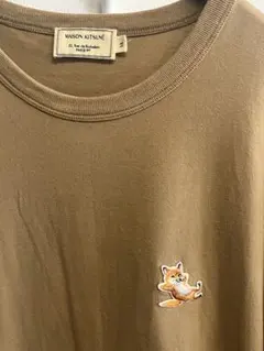 MAISON KITSUNÉ Tシャツ ブラウン XL