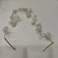 フラワーモチーフ ヘッドドレス ヘアアクセサリーのサムネイル