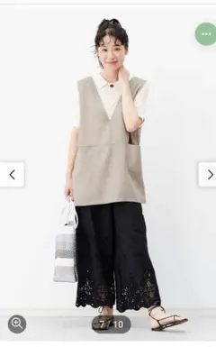 シャリっと麻ライクな2WAYジレのサムネイル