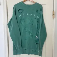 90's ヴィンテージCOMFORT COLORSダメージ加工 スウェット Mのサムネイル