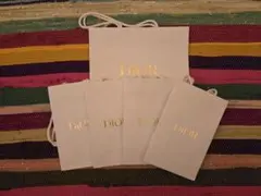 Dior ショップ袋 5枚セット ホワイト