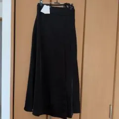 黒 フレアスカート ロング丈