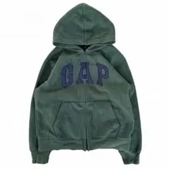 old gap boa green zip hoodie y2k