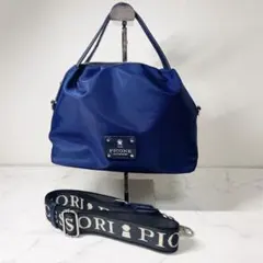 【美品】PICONE ミニボストン ショルダーバッグ 2WAY ネイビーのサムネイル