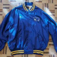 コーチジャケット　ナイロンジャケット　ブルゾン　青