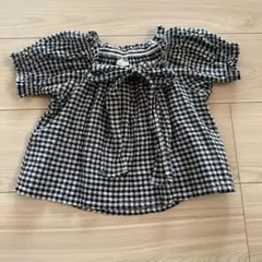 petit main 半袖ブラウス 110cm チェック