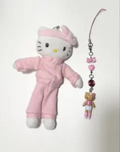 ハローキティ マスコットホルダー　足長キティ