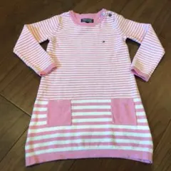 TOMMY HILFIGER ピンク ストライプ ワンピース 80
