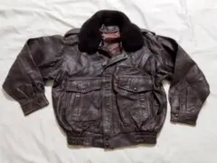G1 A2 フライトジャケット M ダークブラウン 羊革 ボア取外可 短丈