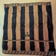 FENDI フェンディ タオルハンカチ ズッカ柄 ストライプ - メルカリ