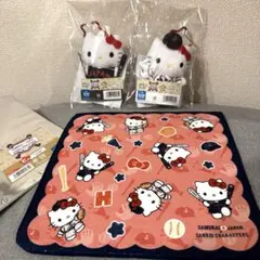 タイトーくじ　侍ジャパン×サンリオキャラクターズハローキティ3点セット