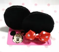 ディズニーリゾート　ディズニーランド　ミニーマウス　パッチン　ヘアアクセサリー