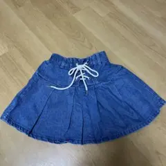 LOVE BOAT 子供　キッズ　デニムフレアスカート 130cm