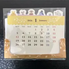 くまのプーさん　卓上カレンダー　一番くじ