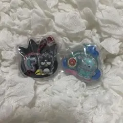 サンリオキャラクターズ パッケージチャーム ハンギョドン バッドばつ丸