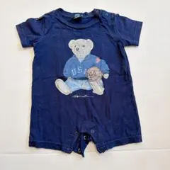Ralph Lauren ネイビー ロンパース 3-6m