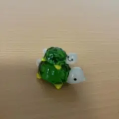 ガラス置物ラッコ、カエル、カメ