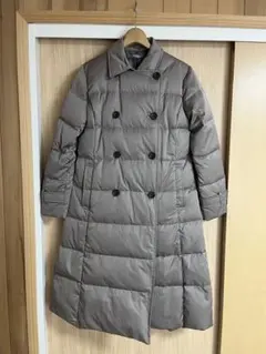 theory luxe グレー ダウンコート ロング　クリーニング済　38
