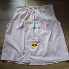 【訳あり】アンパンマン ノースリーブスモック ピンク　110cm