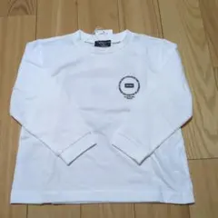 新品☆コムサイズム　白　サークルプリント長袖Tシャツ100㎝