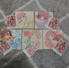五等分の花嫁　映画　劇場版特典　色紙　一花　二乃　三玖　四葉　五月　チェキ