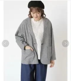 《SamaransaMos2》綿麻テーラードジャケット