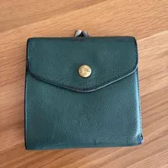イルビゾンテ ILBISONTE グリーン 緑 二つ折り がま口 財布