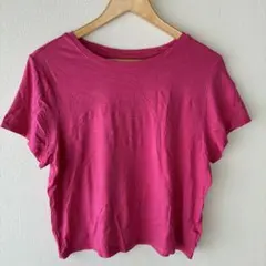 OLDNAVY オールドネイビー 半袖Tシャツ 無地 L/XL ピンク ビビットのサムネイル