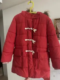 Borden 赤いダッフルコート 中綿コート 122cm