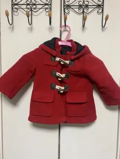 値下げ中！美品 Mariajue ダッフルコート 95 赤 キルト裏地