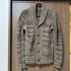 ベージュ ショールカラーカーディガン