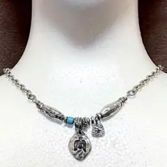 ターコイズネックレス イーグルネックレス シルバー ネックレス ナバホ族
