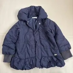 Rope Picnic フリル付きダウンコート 110㎝　ネイビー