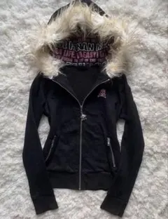 archive ファーダウンジャケット　swag opium 00s Archive Swag Opium ファーダウンジャケット 2 Red - メルカリ