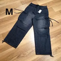 【新品】kutir　ELキンチャクポケットデニム　ブラック　M