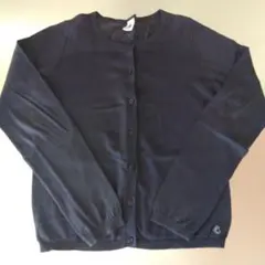 PETIT BATEAU ネイビー カーディガン 12ans