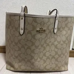 COACH CP053 ハートプリント シグネチャー シティトート - メルカリ