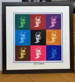 John Lennon 切り絵　ポップアート 額装済み John Lennon 切り絵 ポップアート 額装済み - メルカリ