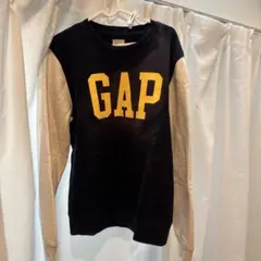 GAP クルーネック スウェット ネイビー×グレー M