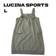 LUCINA SPORTS マタニティ用 キャミワンピ グレー L 古着