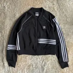 adidas j koo アディダス トラックジャケット フリル 黒 - メルカリ