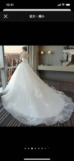 天使のようなウェディングドレス