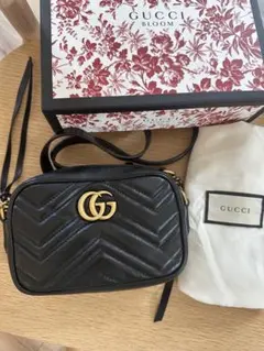 GUCCI GGマーモント スモール カメラバッグ 初期モデル 黒 保存袋付のサムネイル