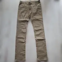 Hard Market ベージュ スリムフィットパンツ