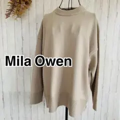 Mila Owen 長袖ニット　厚手　ベージュ　FREEサイズ